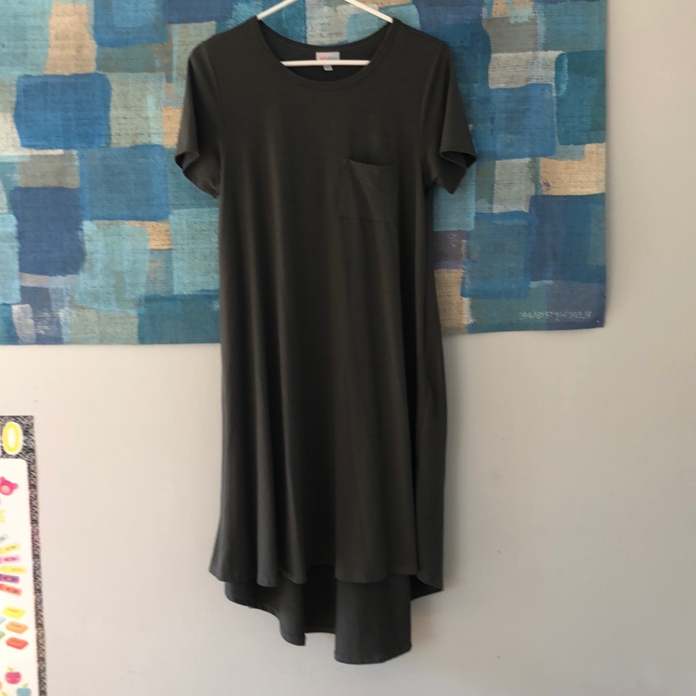 Lularoe Grey Brown Carly Dress